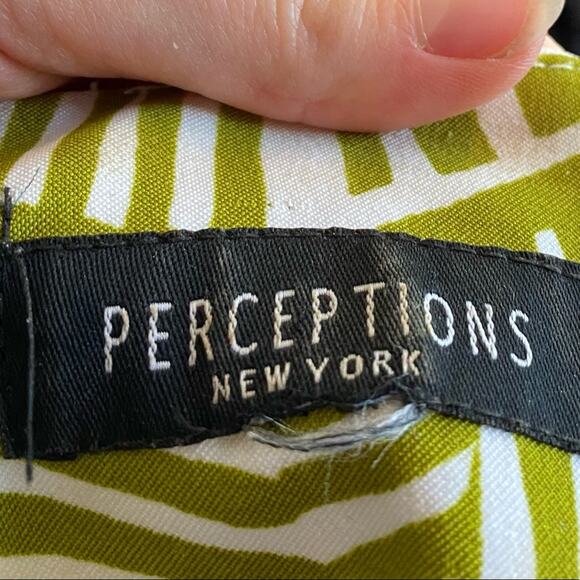 Vintage 90’s Y2K Chartreuse Green Abstract Sheath Dress Size 14 - Picture 5 of 7